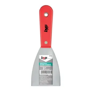 Espátula de acero flexible con mango de plástico